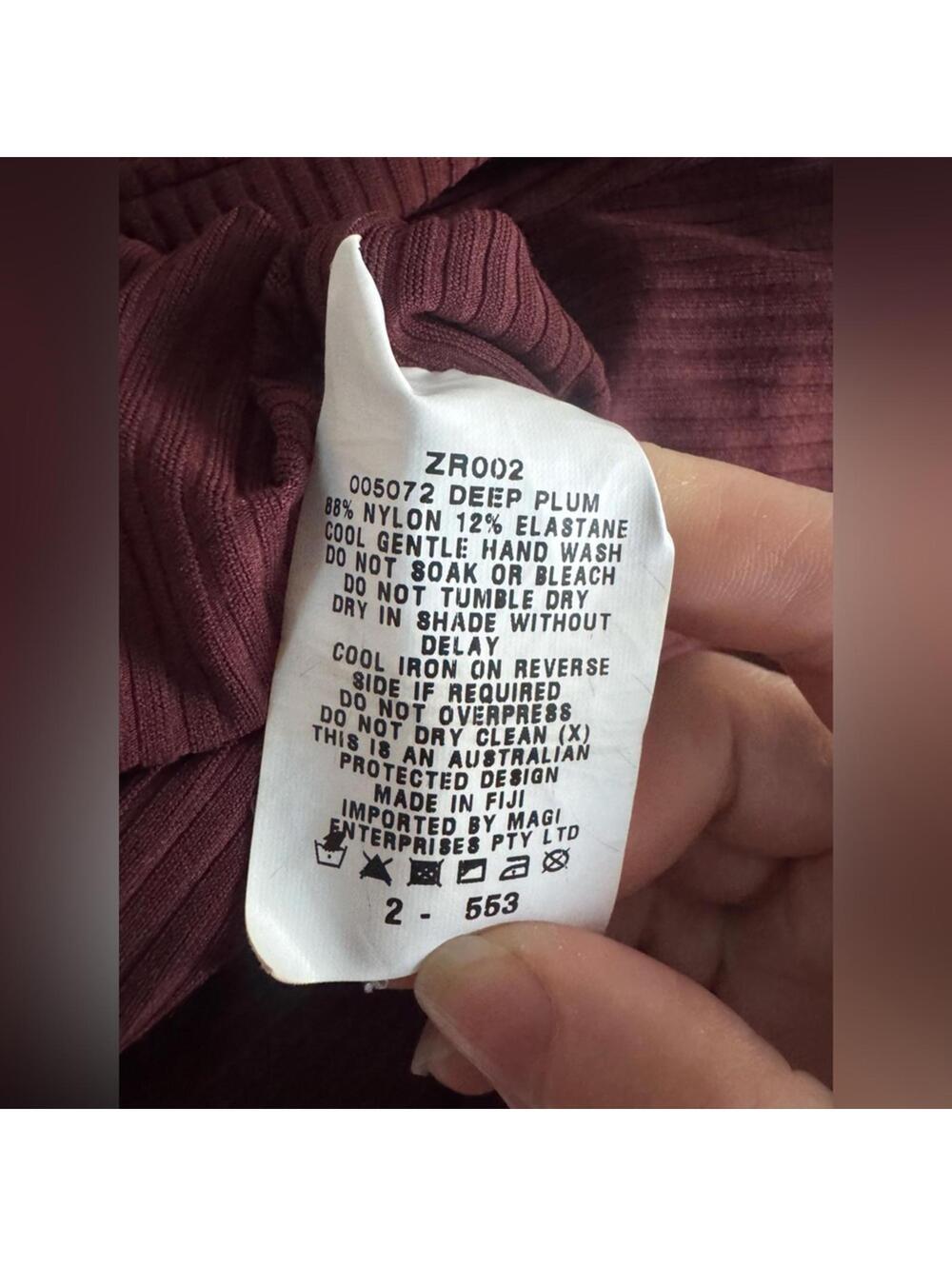 Kookai Ribbed One Shoulder Top - Picture 4 of 4